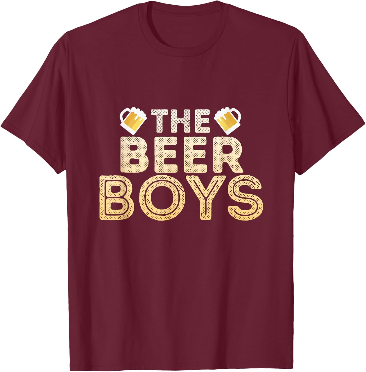 The Beer Boys Funny Drinking Buddies Party T-Shirt - T-Shirt | Maroon
