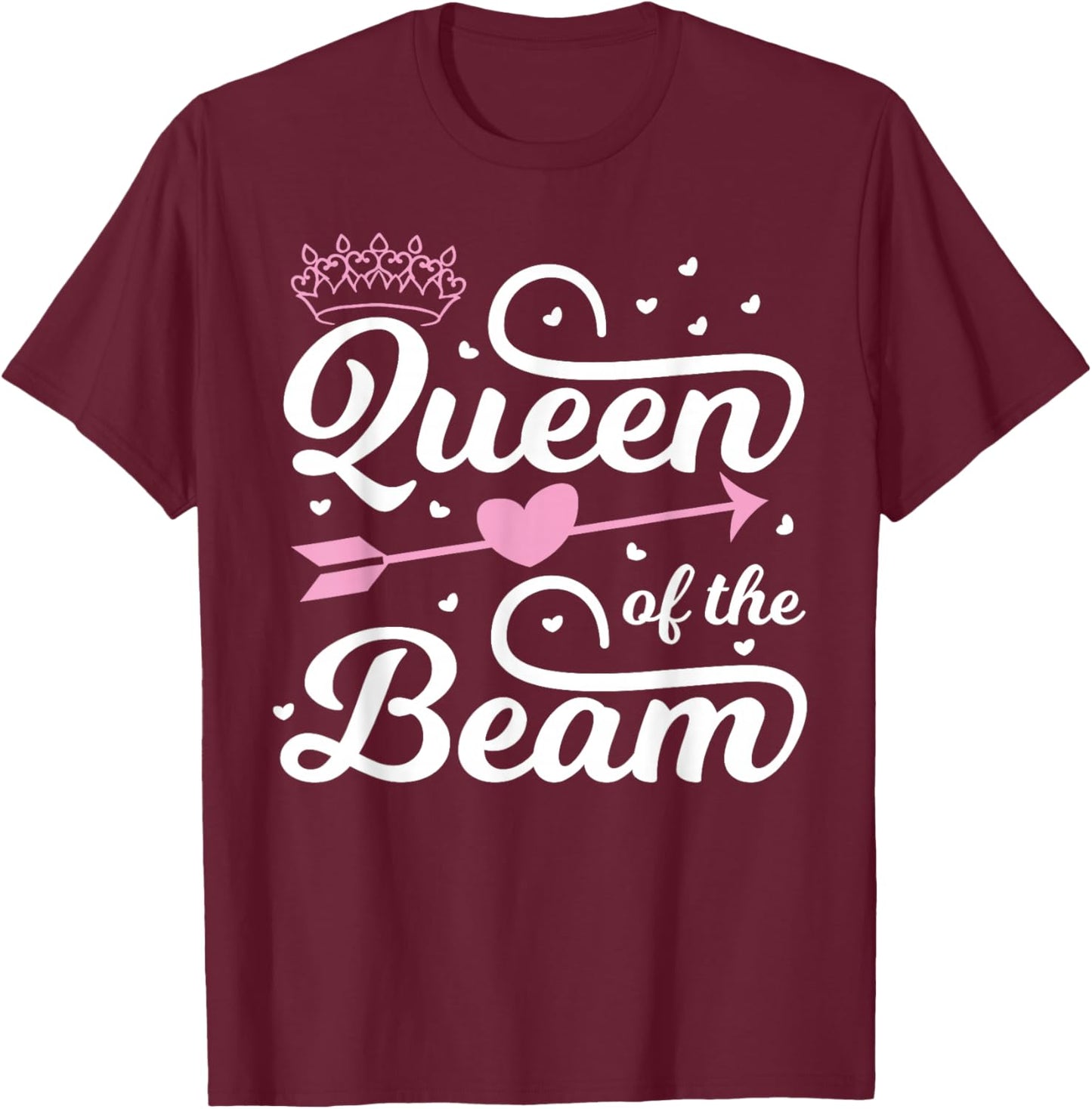 Gymnastics Outfit & Clothing - Gymnast Queen of the Beam T-Shirt - T-Shirt | Maroon