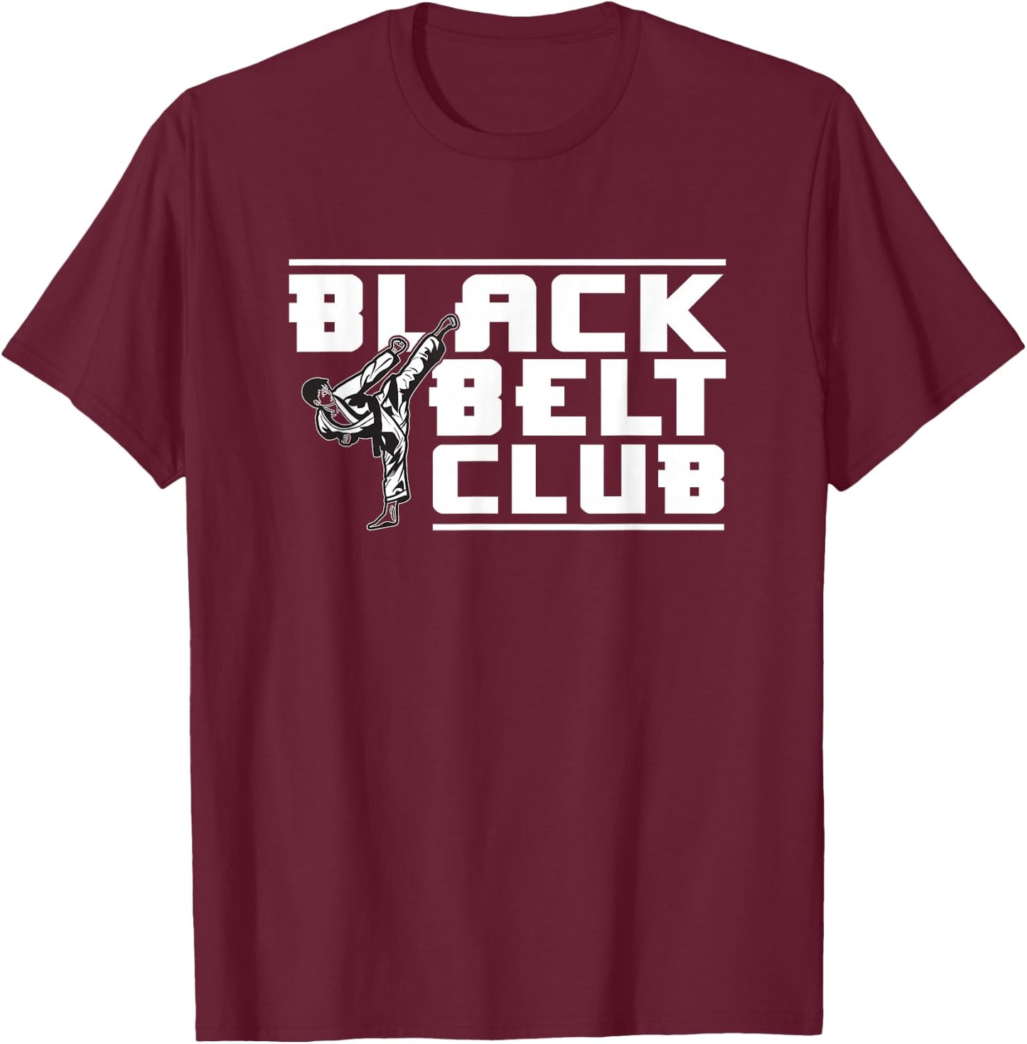 Black Belt Club - Karate Black Belt T-Shirt - T-Shirt | Maroon
