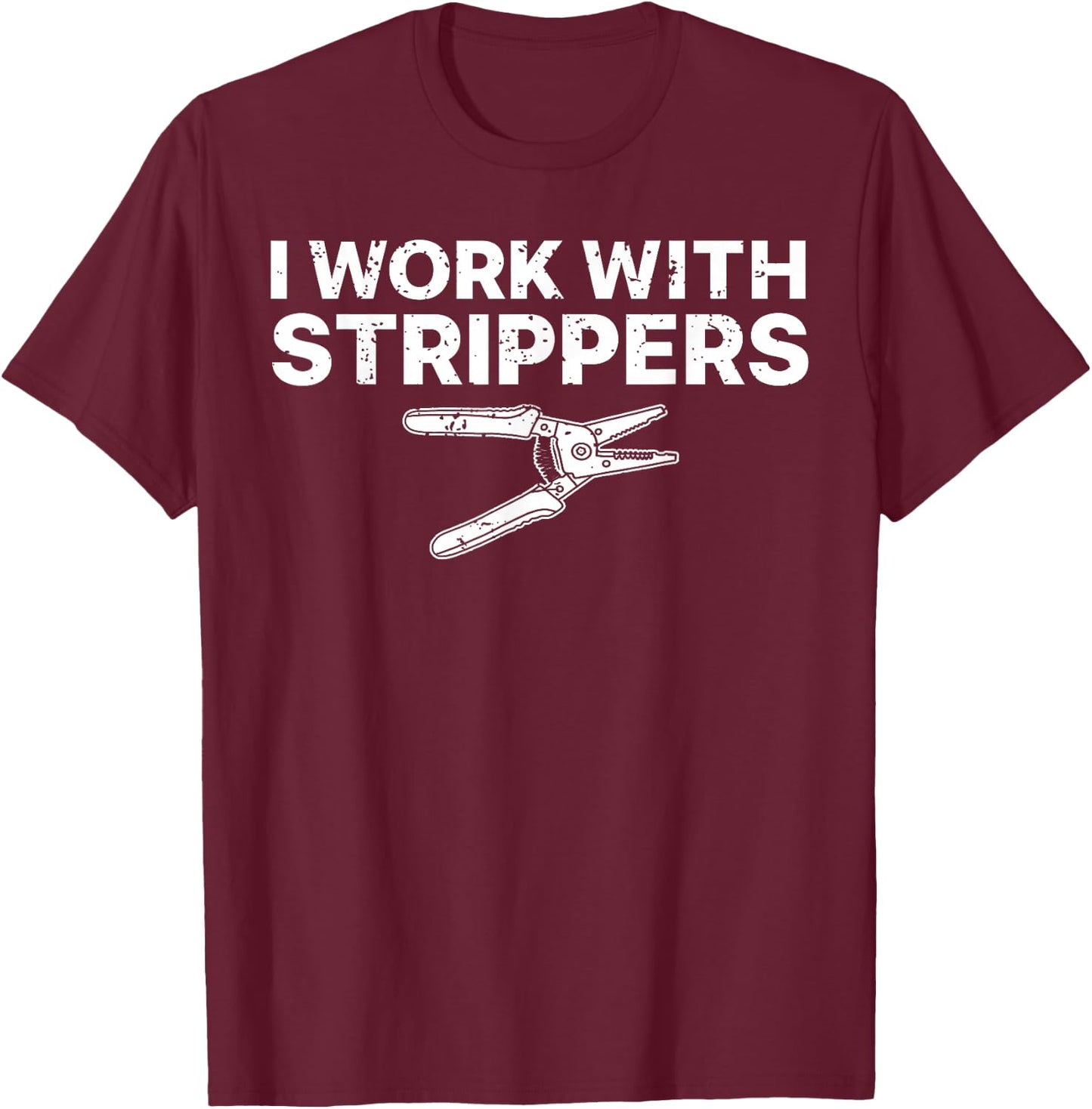 Funny Electrician Art Dad Electronics Engineer Humor T-Shirt - T-Shirt | Maroon