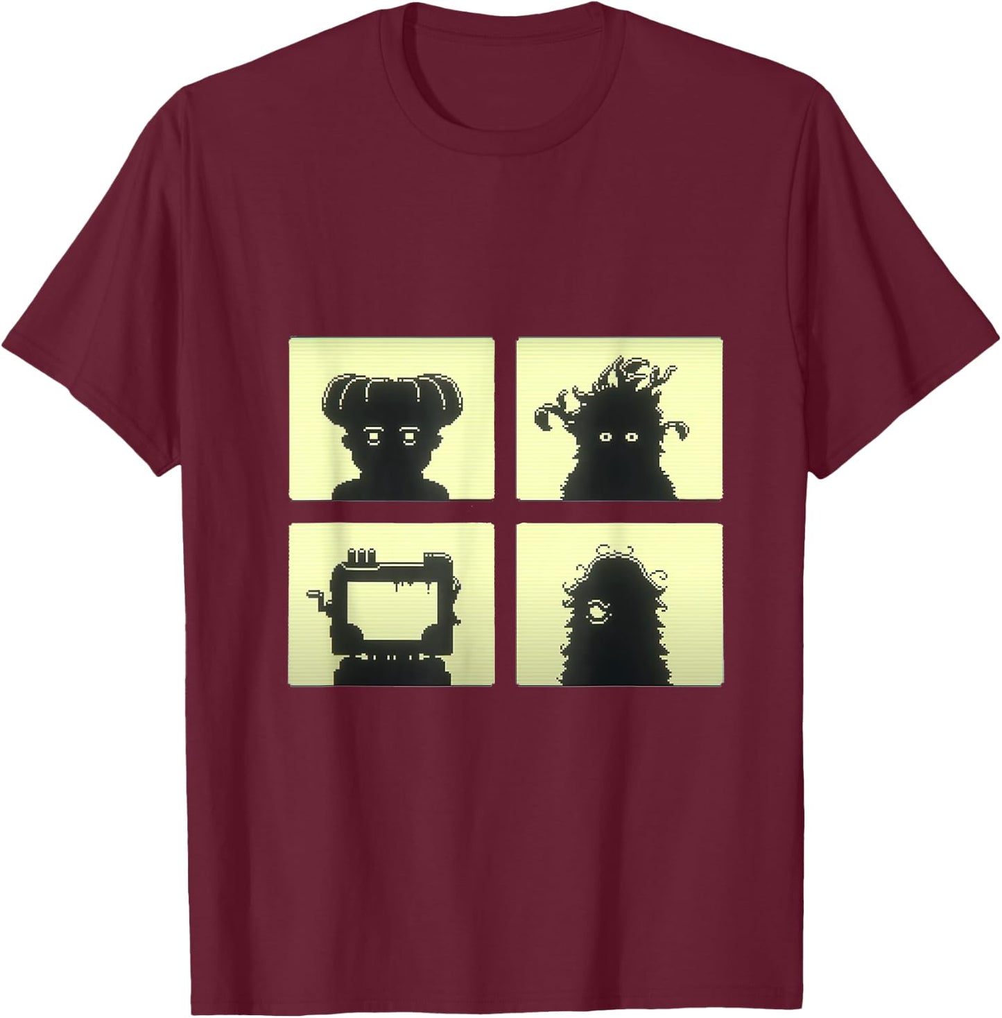 Inscryption Four Scribes Boss Psychological Card Game Scary T-Shirt - T-Shirt | Maroon
