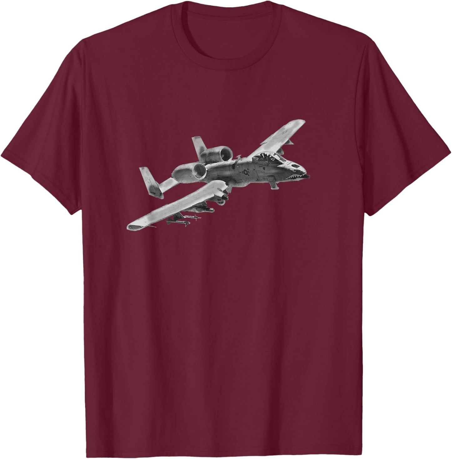 A-10 Warthog - Military T-Shirt - T-Shirt | Maroon