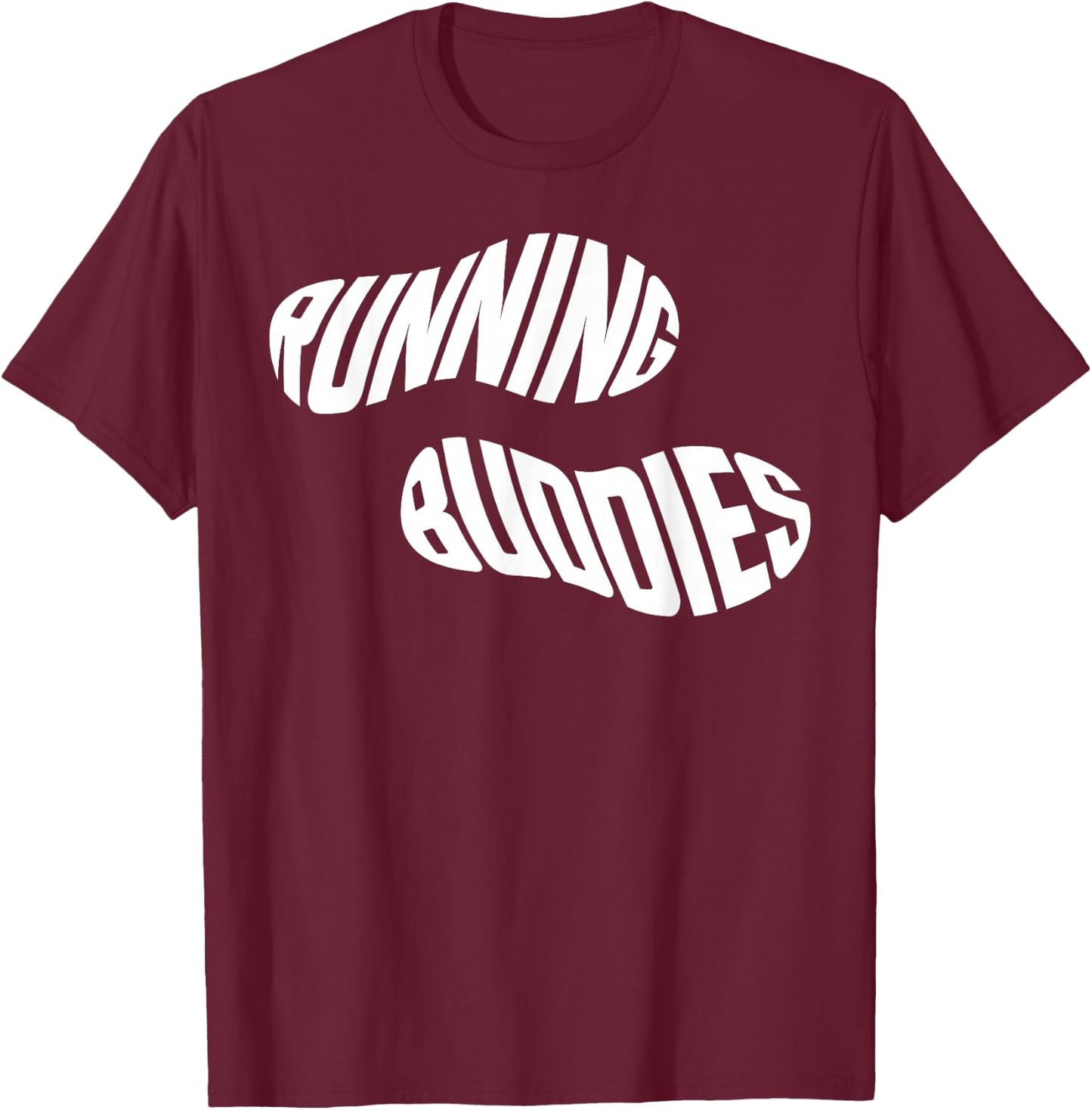 Running Runner Half Marathon Friends Besties Running Buddies T-Shirt - T-Shirt | Maroon