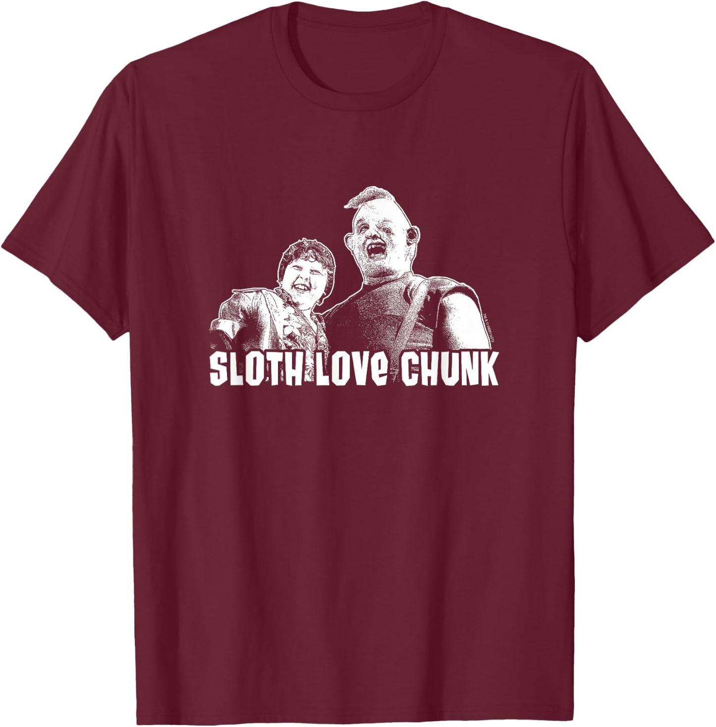 The Goonies Sloth Love Chunk T-Shirt - T-Shirt | Maroon