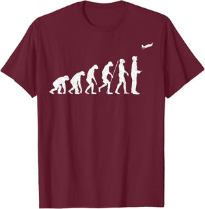 RC Airplane Evolution Electronic Operator Plane Aerodynamic T-Shirt - T-Shirt | Maroon