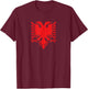 Albania Flag Shirt Albanian Eagle T-Shirt - T-Shirt | Maroon