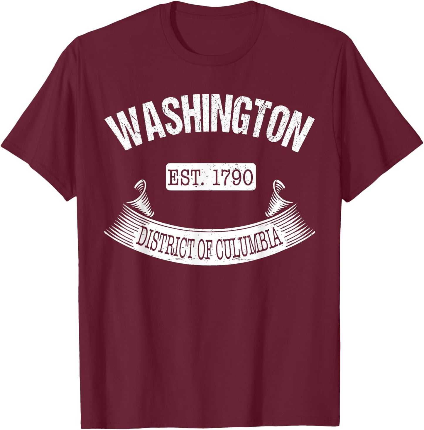 Washington DC Vintage Shirt Washington Vacation Souvenir T-Shirt - T-Shirt | Maroon