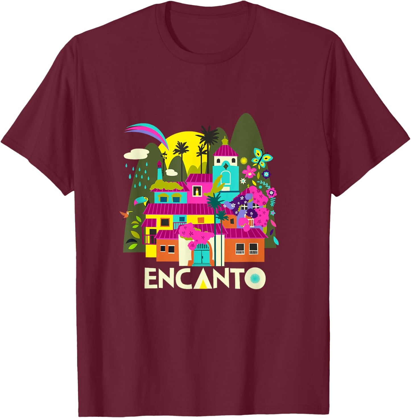 Disney Encanto Madrigal House Small T-Shirt - T-Shirt | Maroon