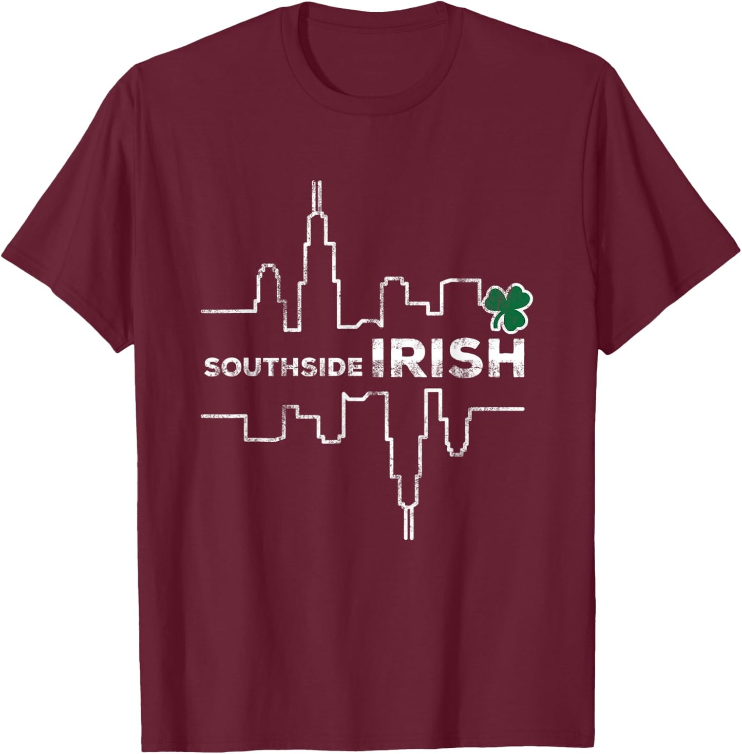 Southside Irish Chicago St. Patrick's Day Parade T-Shirt - T-Shirt | Maroon