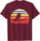 Vintage Retro Mayfly T-Shirt - T-Shirt | Maroon