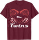 The Twins Twin Turbo Design For Car Enthusiasts T-Shirt - T-Shirt | Maroon