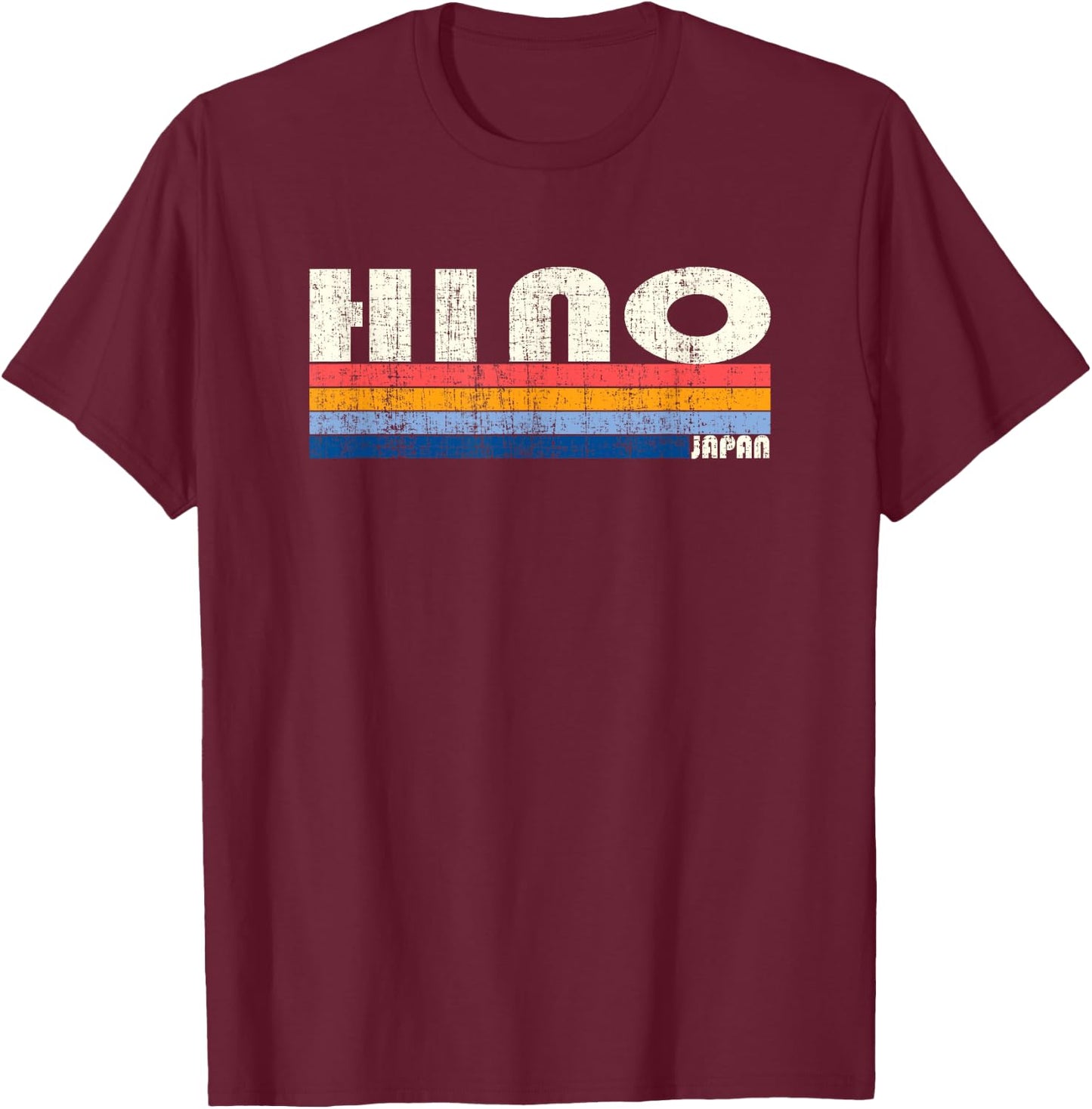 Retro Vintage 70s 80s Style Hino, Japan T-Shirt - T-Shirt | Maroon