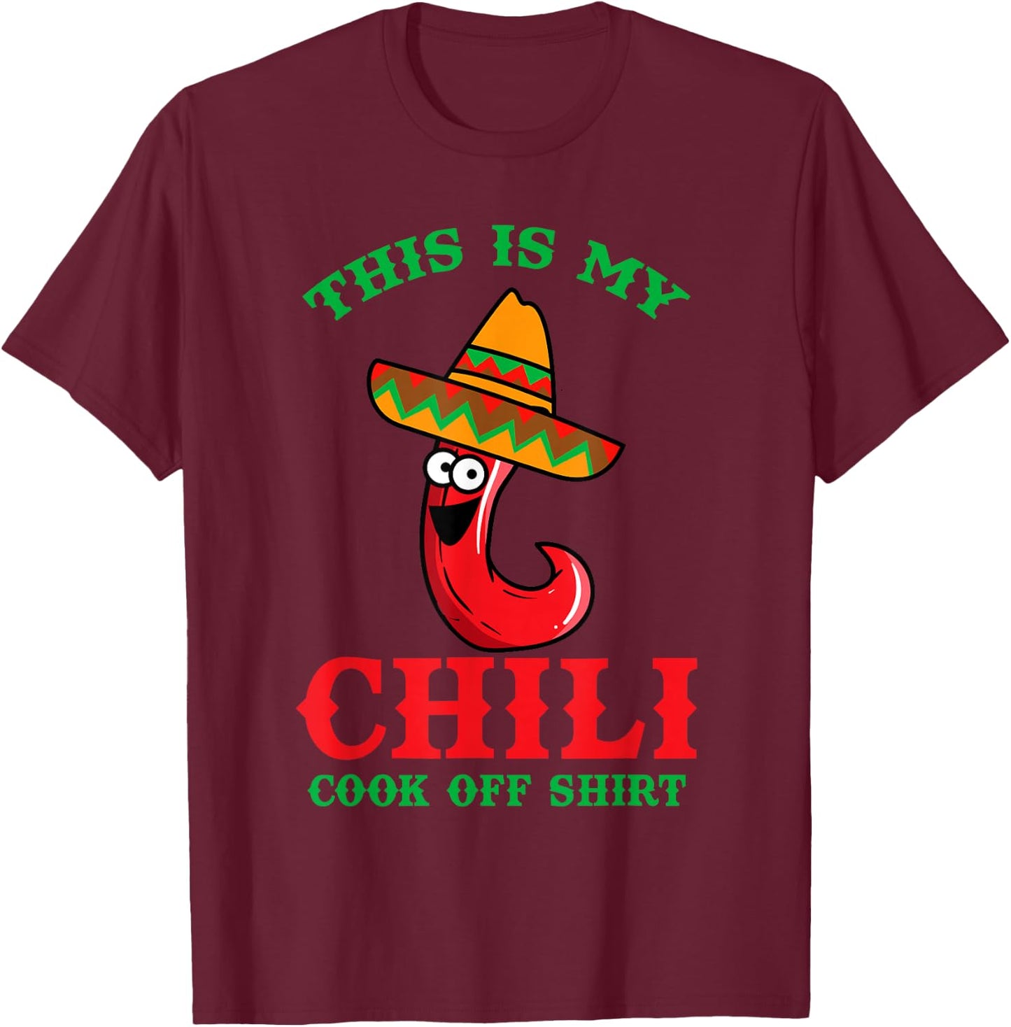 This Is My Chili Cook Off Shirt Funny Best Contest Winner T-Shirt - T-Shirt | Maroon