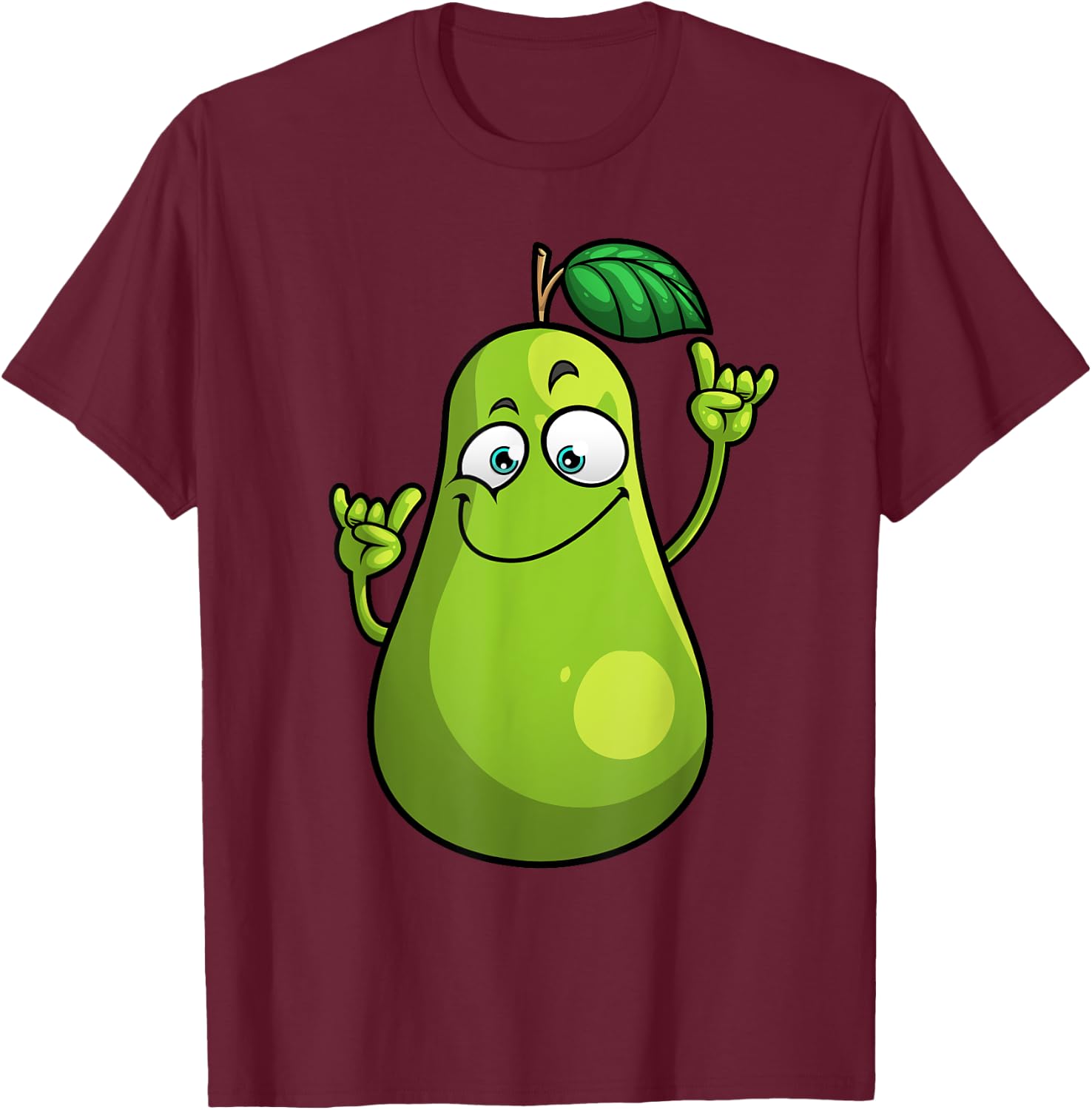 Funny Pear Designs Women Gardening Vegan Plant Food T-Shirt - T-Shirt | Maroon