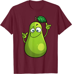 Funny Pear Designs Women Gardening Vegan Plant Food T-Shirt - T-Shirt | Maroon