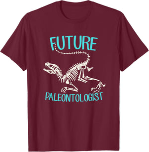 Future Paleontologist Shirt Training Kids Dinosaur T Shirt T-Shirt - T-Shirt | Maroon