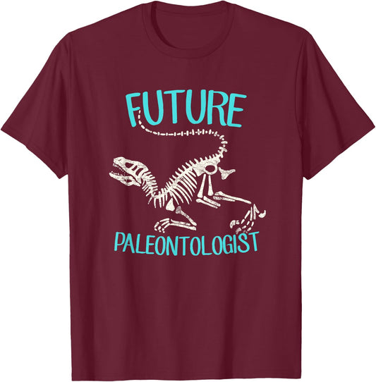 Future Paleontologist Shirt Training Kids Dinosaur T Shirt T-Shirt - T-Shirt | Maroon