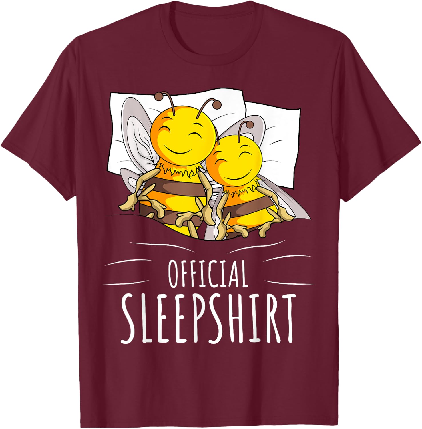 Bee Beekeeper Official Sleepshirt T-Shirt - T-Shirt | Maroon