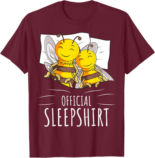 Bee Beekeeper Official Sleepshirt T-Shirt - T-Shirt | Maroon