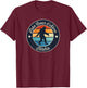 Lake Coeur d'Alene Idaho Sasquatch Souvenir T-Shirt - T-Shirt | Maroon