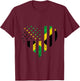 Jamaica Jamaican Roots Carribean Pride American Grows T-Shirt - T-Shirt | Maroon
