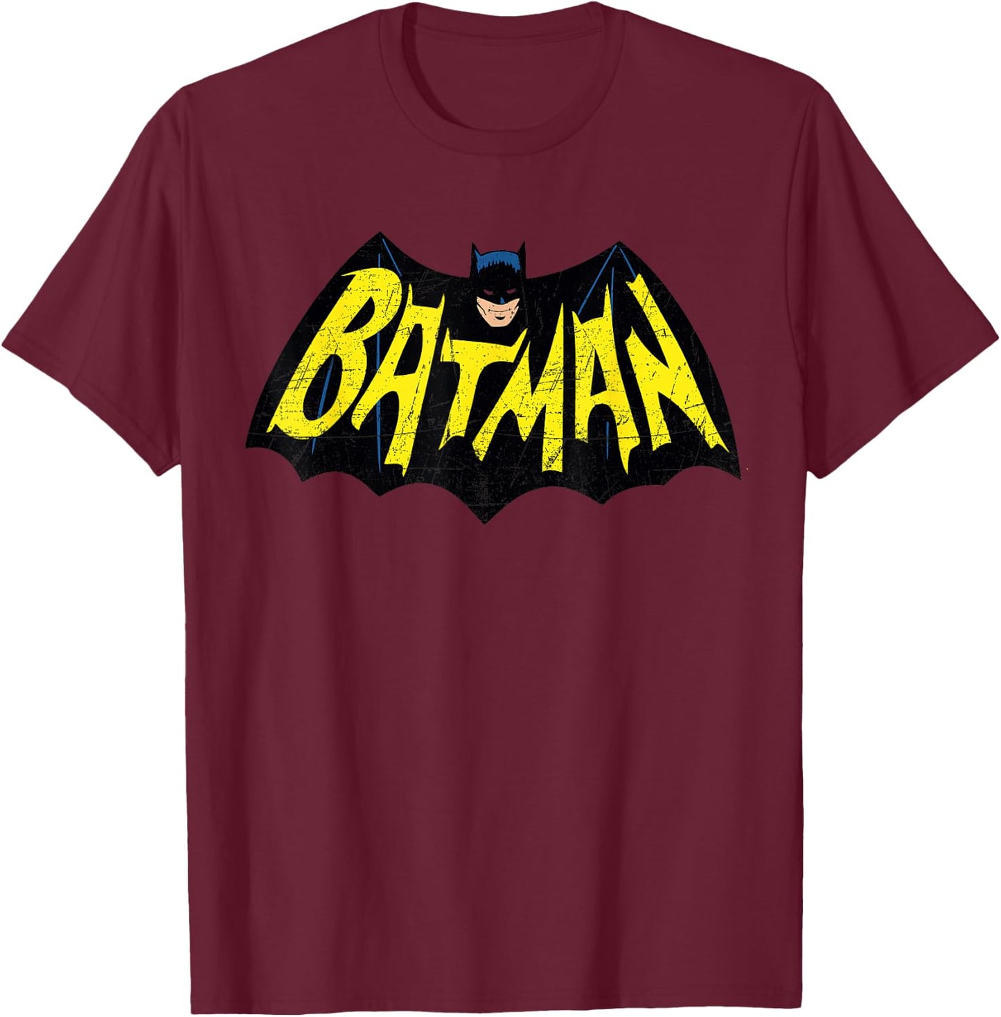 DC Batman Logo 66 T-Shirt - T-Shirt | Maroon