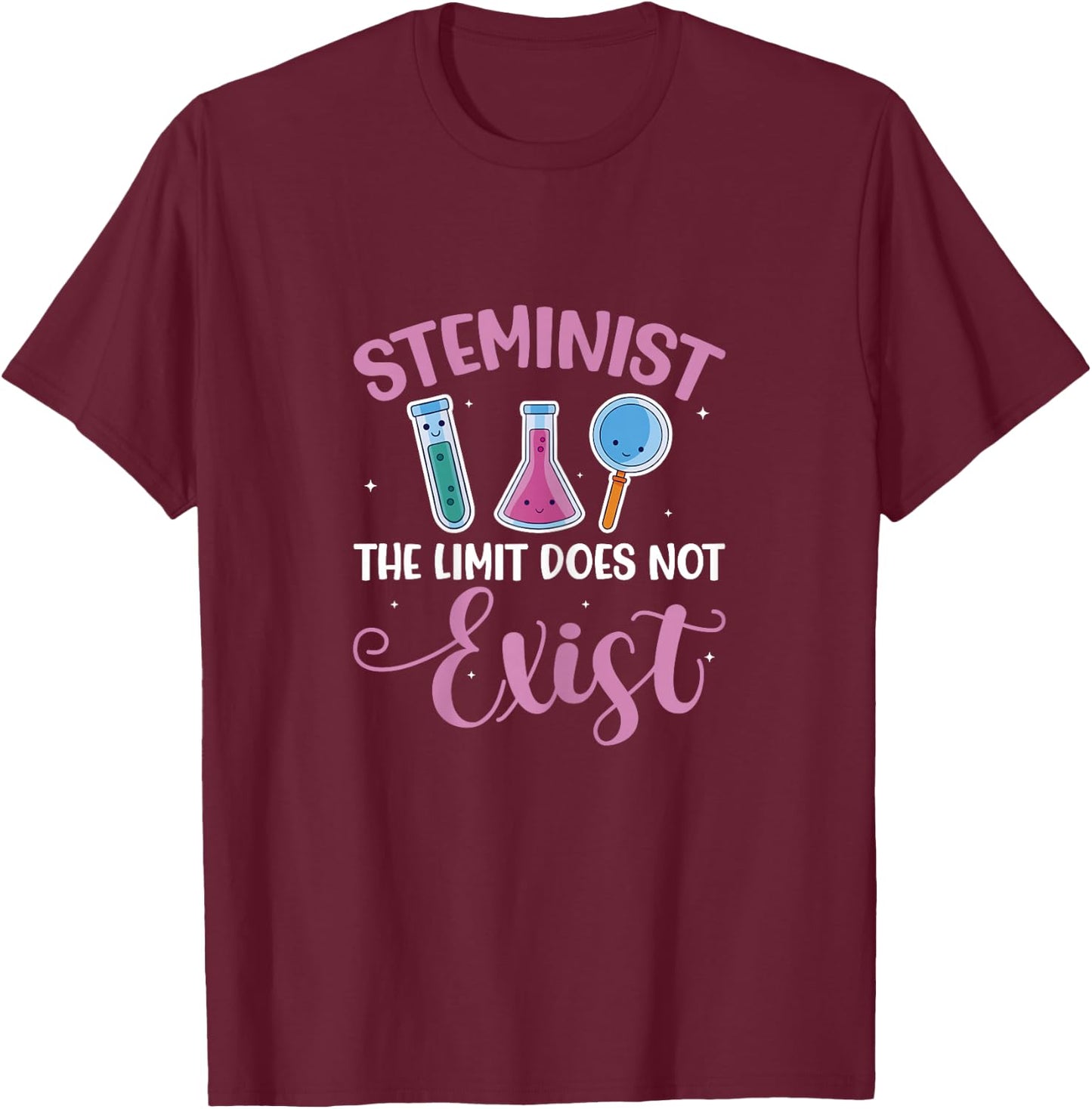 Steminist The Limit Does Not Exist Stem Steminist T-Shirt - T-Shirt | Maroon