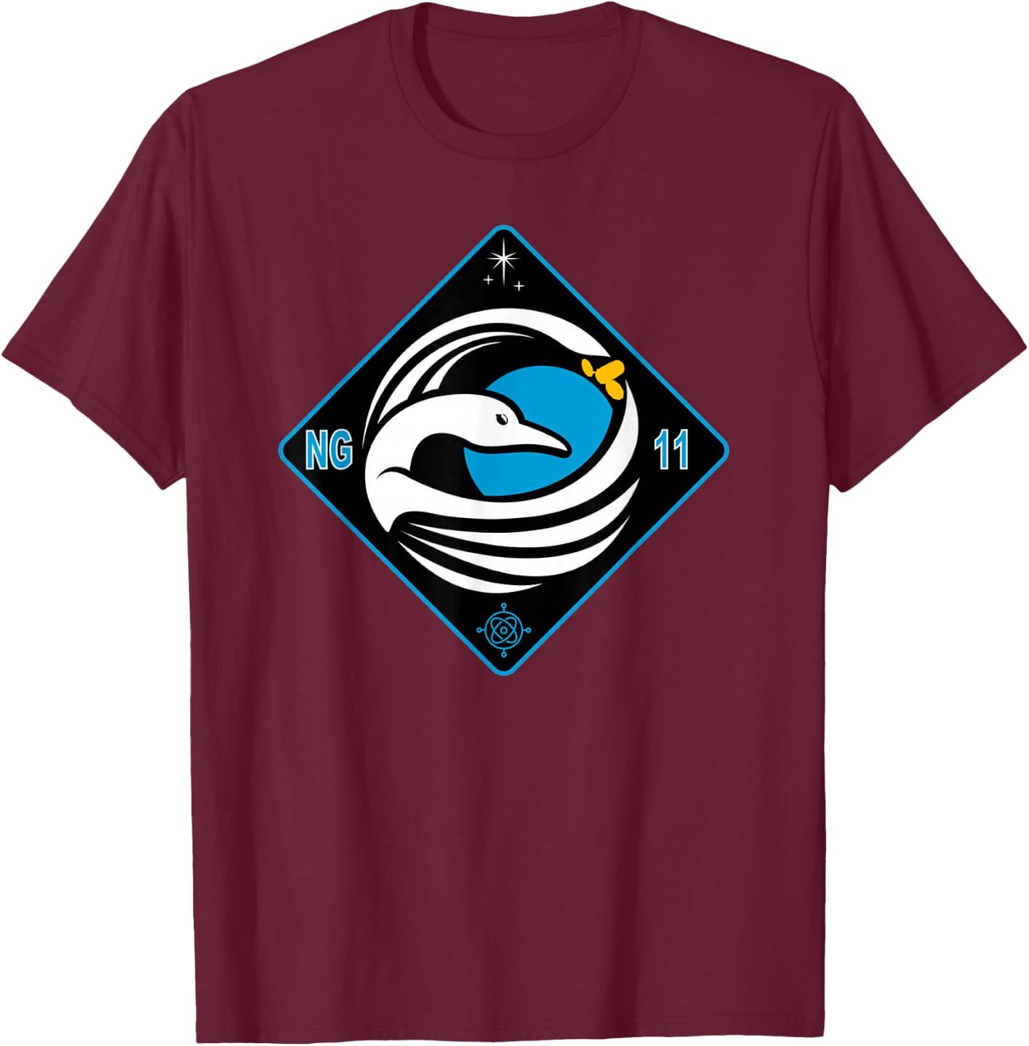 NASA insignia Northrop Grumman NG-11 Cygnus Resupply Flight T-Shirt - T-Shirt | Maroon
