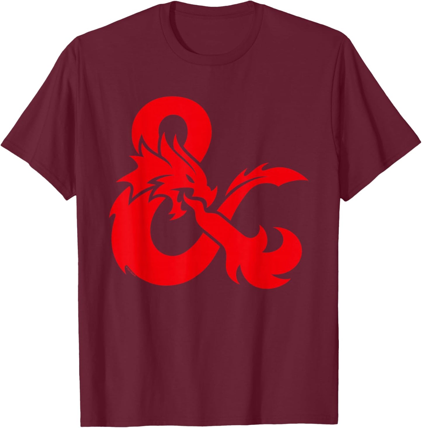 Dungeons & Dragons Ampersand Only Logo T-Shirt - T-Shirt | Maroon