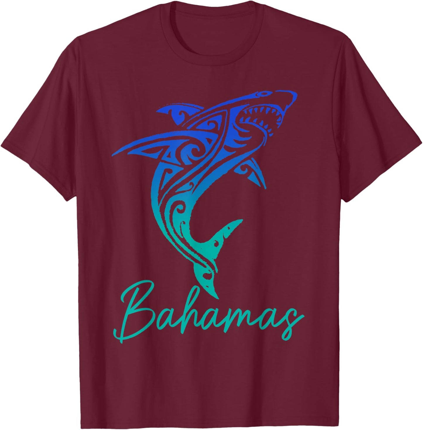 Bahamas Shark Scuba Diving Nassau Surfer SurfingSurf T-Shirt - T-Shirt | Maroon