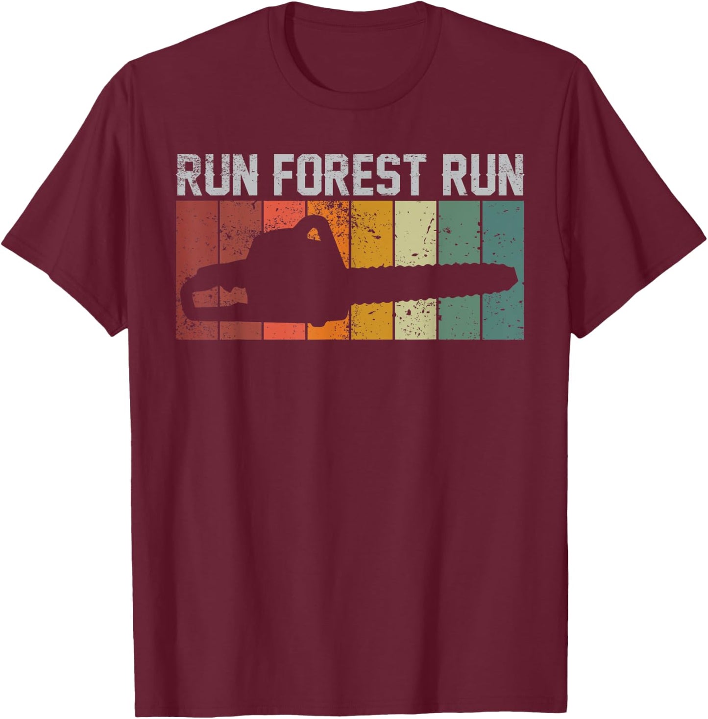 Lumber Jack Chop Wood Chainsaw T-Shirt - T-Shirt | Maroon