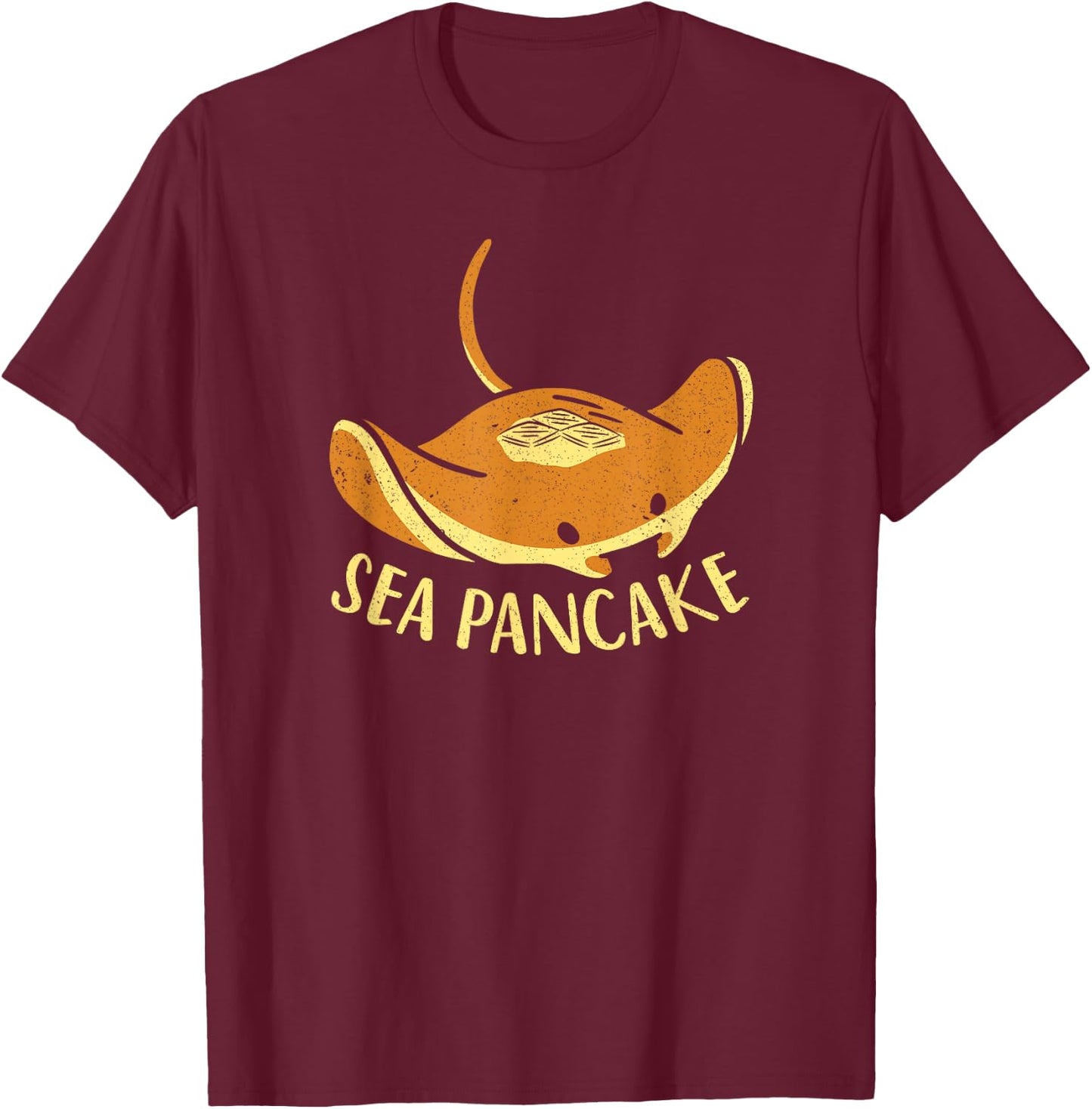 Manta Rays Sea Pancake Stingray T-Shirt - T-Shirt | Maroon
