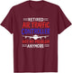 Funny aviation design for a retired air traffic controller T-Shirt - T-Shirt | Maroon