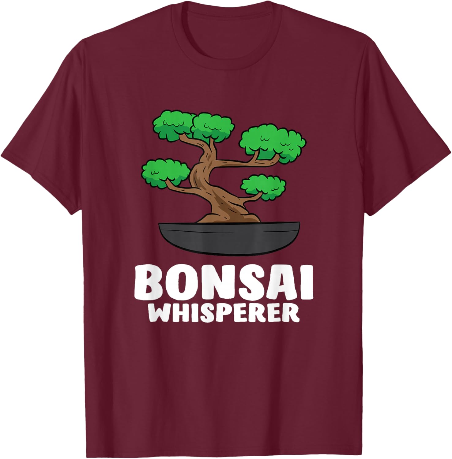 Japanese Bonsai Tree Bonsai Whisperer T-Shirt - T-Shirt | Maroon