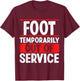 Get well soon Broken Foot Funny Broken Foot Recovery T-Shirt - T-Shirt | Maroon