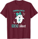 Ovarian Cancer is Boo Sheet Halloween Cute Ghost Teal Ribbon T-Shirt - T-Shirt | Maroon