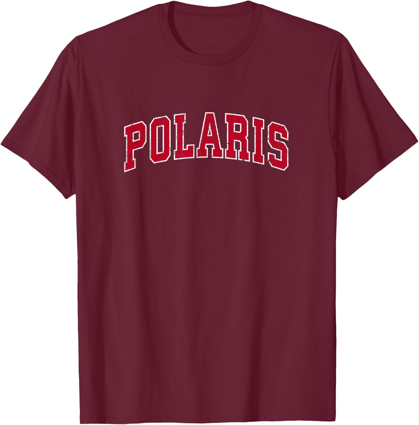 Polaris Montana MT Vintage Sports Design Red Design T-Shirt - T-Shirt | Maroon