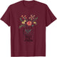 Happiness Is Being Juju Life - Flower Art-Grandma T-Shirt - T-Shirt | Maroon