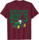 3rd Birthday Green Farm Tractor Shirt | Three 3 Year Old T-Shirt - T-Shirt | Maroon