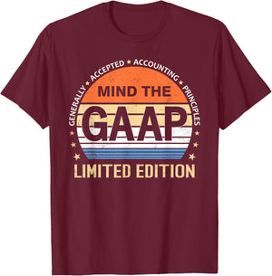 GAAP Funny Accountant Vintage Limited Edition T-Shirt - T-Shirt | Maroon
