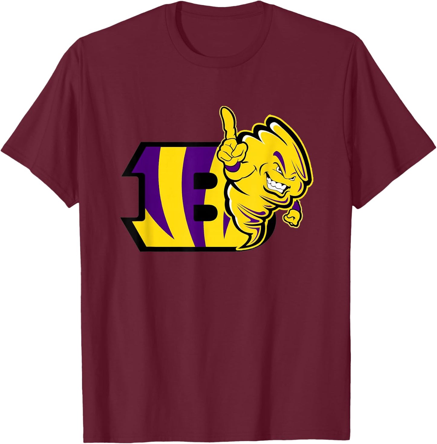 Galveston Ball High School Mascot Alumni Clothing & Apparel T-Shirt - T-Shirt | Maroon