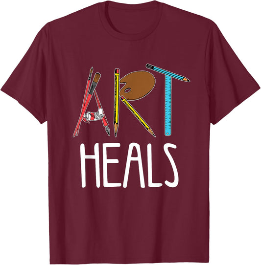 Funny Artist Gift Cool Art Artistic Painter Men and Women T-Shirt - T-Shirt | Maroon