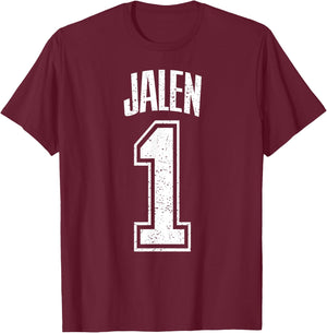 Jalen Supporter Number 1 Greatest Fan T-Shirt - T-Shirt | Maroon