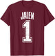 Jalen Supporter Number 1 Greatest Fan T-Shirt - T-Shirt | Maroon
