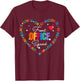 Cute School Secretary Admin Appreciation Front Office Squad T-Shirt - T-Shirt | Maroon