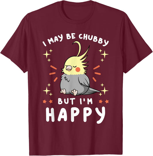 Cockatiel Cockatiel Quarrion Lutino Weiro Bird Parrot T-Shirt - T-Shirt | Maroon
