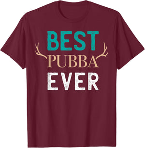 Best Pubba Ever Sweet Dad T-Shirt - T-Shirt | Maroon