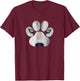 Siberian Husky Eyes Awesome Cute Huskies Paw Face T-Shirt - T-Shirt | Maroon