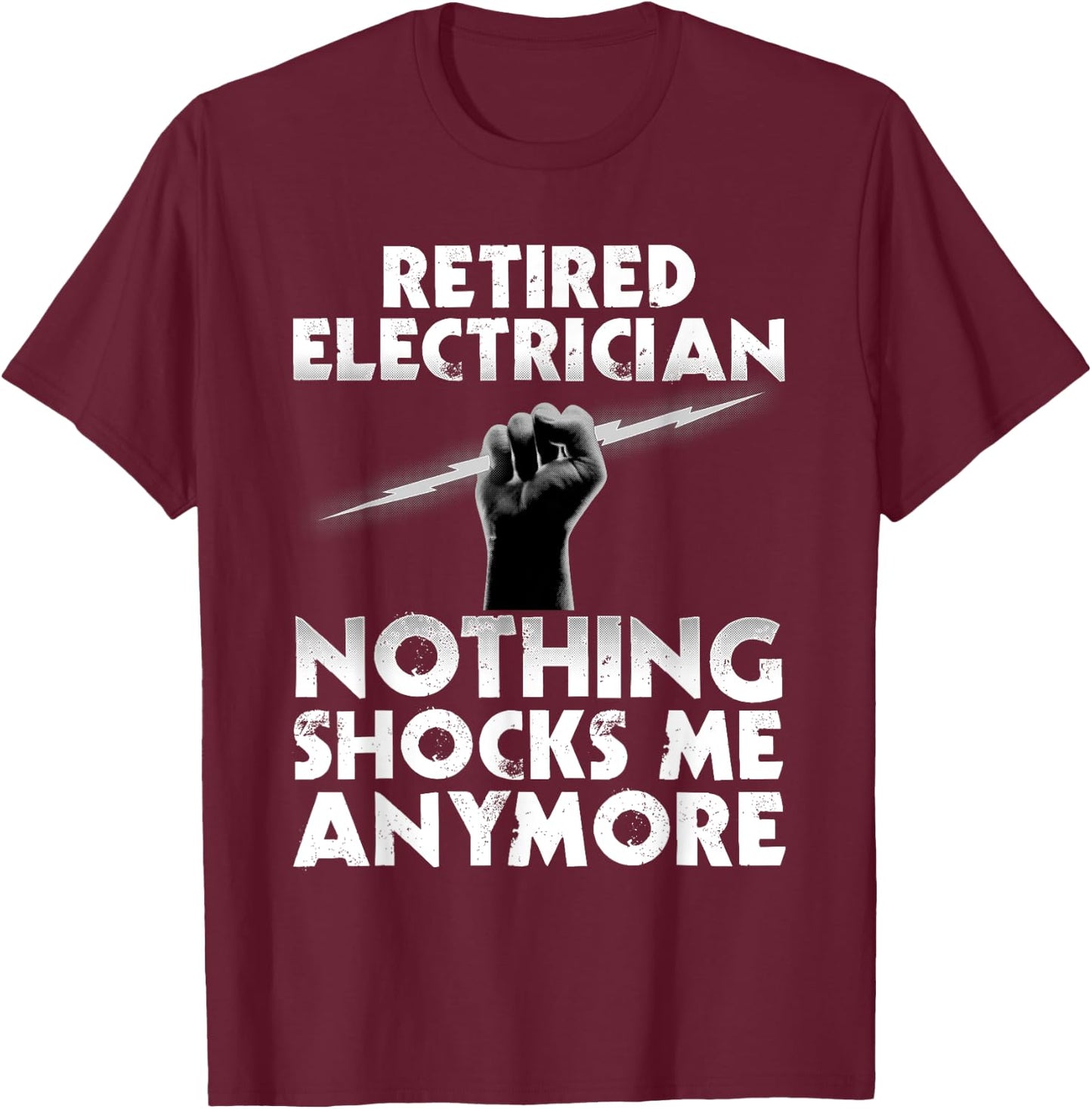 Electrician Retirement Art Women Retired Electrician T-Shirt - T-Shirt | Maroon