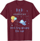 Dad Daddy 1st Birthday First Trip Around The Sun Space Bday T-Shirt - T-Shirt | Maroon